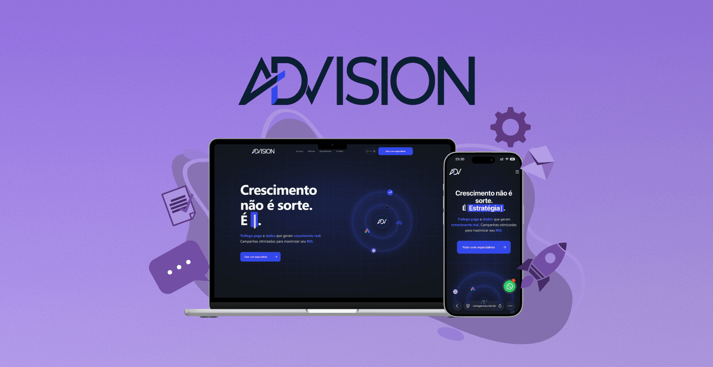 Preview do projeto Advision